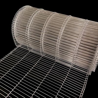 Industrie alimentaire 304 courroie transporteuse en acier inoxydable dimension personnalisable