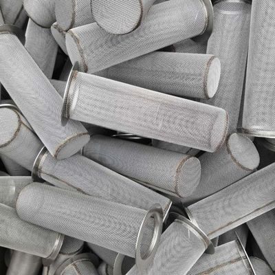 80-1000um tube de filtrage en acier inoxydable écran cylindre maille résistant à la rouille