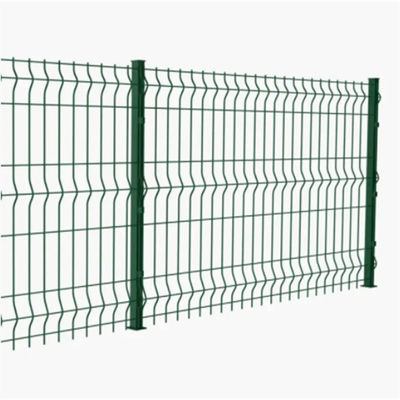 Paroi de périmètre revêtue de PVC 3D Barrière en treillis métalliques pliés Barrière en treillis métalliques soudés