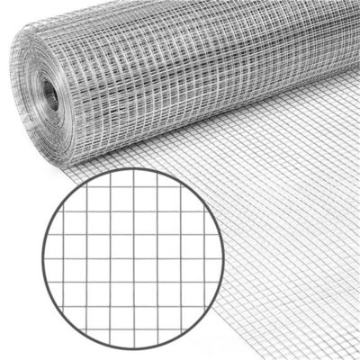Rouleaux de treillis métallique soudés galvanisés par tissu de matériel de trou standard de 1/4