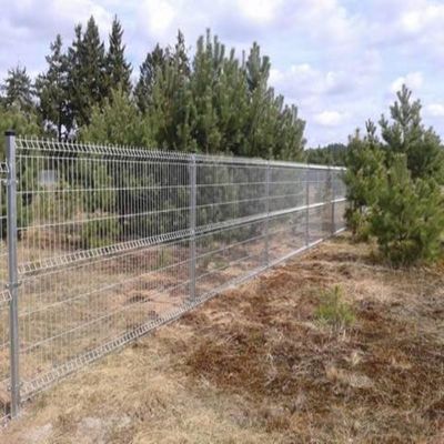 4 pieds de fil de fer galvanisé 3d clôture incurvée pour les bornes de péage