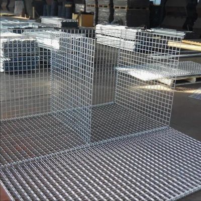 1*1*1m Cage en pierre galvanisée trempée à chaud Boîte en gabion soudé
