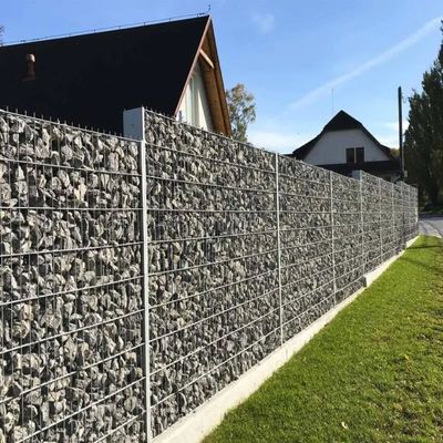 Galvanisé 2mx1mx1m Cage de pierre paniers Gabion Box Gabion treillis métallique hexagonal