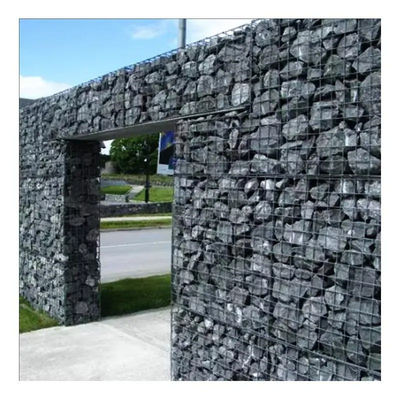 Panier de Gabion 2x1x1M 2x1x0.5M, boîte en pierre de Gabion lourde, murs de Gabion soudés galvanisés
