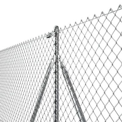 Haute qualité 6 pieds 8FT 10FT PVC Chain Link Clôture Prix Galvanisée Cyclone Fil de Clôture Panneau métallique pour jardin extérieur