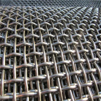 Mn65 Vibrating Screen 2 3 4 6 8 10 Mesh 8 mm 9,5 mm en acier inoxydable filet en fil de fer à cramponner pour l'exploitation minière de carrière