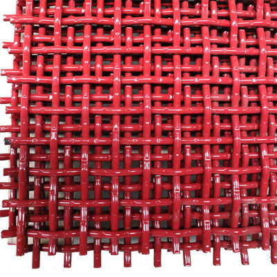 Maillage de fil tissé longue durée de vie Boulette PVC anti-rouille Maillage de fil croustillant