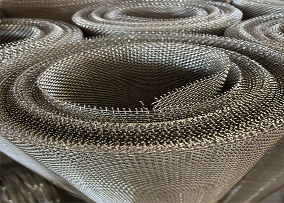 304 acier inoxydable carré trou tissé filet de fil de fer crocheté pour écran minier