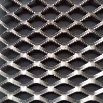 Anping fournisseur d'usine 4 * 8ft acier/aluminium soulevé diamant plat métal élargi maille