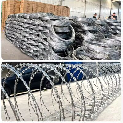 Fil de rasoir anti-escalade pour l'industrie de la construction, résistant à la corrosion, fabriqué sur mesure pour une application de clôture