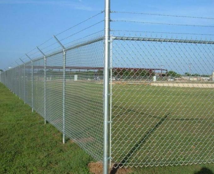 100 pieds 50 pieds 8 pieds 6 pieds Galvanis&eacute;e Cha&icirc;ne Link Cl&ocirc;ture Rouleaux 2,0 mm Cyclone Mesh Cl&ocirc;ture 0