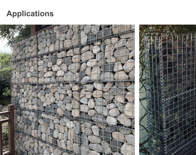 Anti-rouille galvanis&eacute;e &agrave; chaud galvanis&eacute;e en gabion 3x1x1m r&eacute;sistance &agrave; l'usure 14