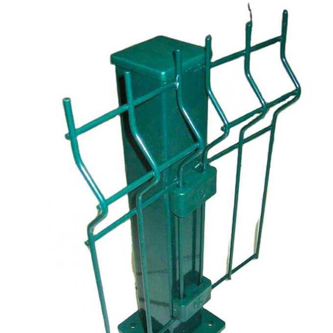 Pvc rev&ecirc;tu 3d fil de fer soud&eacute; cl&ocirc;ture m&eacute;tallique courb&eacute;e cl&ocirc;ture de jardin 2,3m*3m 0