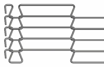 1.0mm-3.0mm en acier inoxydable filet de fil de convoyeur pour le four 1